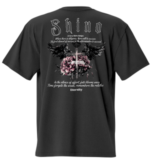 T-shirt Oversize “Eternauts” - Faded Black, Stile Gotico - Nexore