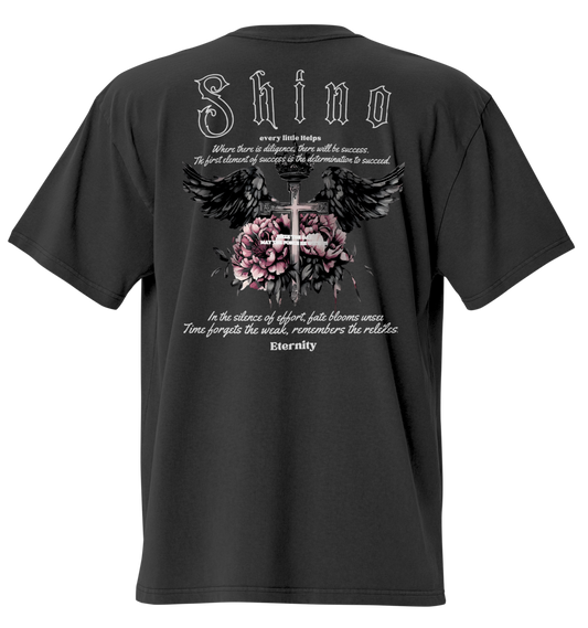 T-shirt Oversize “Eternauts” - Faded Black, Stile Gotico - Nexore