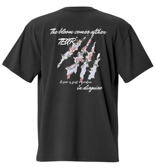 SHINO "Tearbloom" T-Shirt Oversize Sfumata – Edizione Sakura x Scar - Nexore