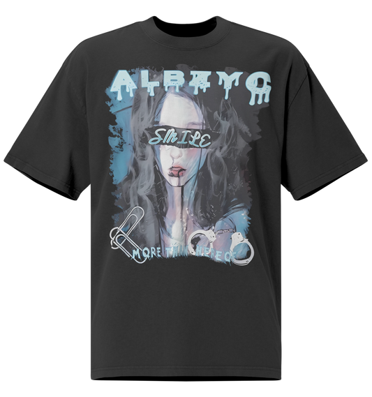 SMILE // Chaos Within" Oversized Faded T-Shirt – SHINO DESIGN - Nexore