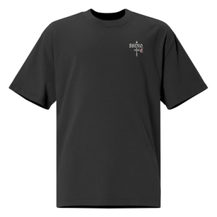 “CRUCIFIX BUTTERFLY” Oversized Faded T-Shirt - Nexore