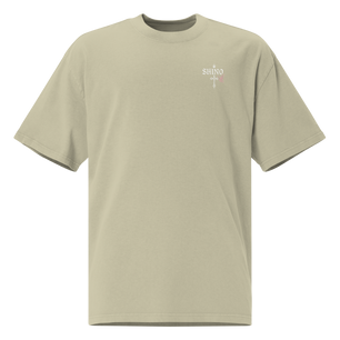 “CRUCIFIX BUTTERFLY” Oversized Faded T-Shirt - Nexore