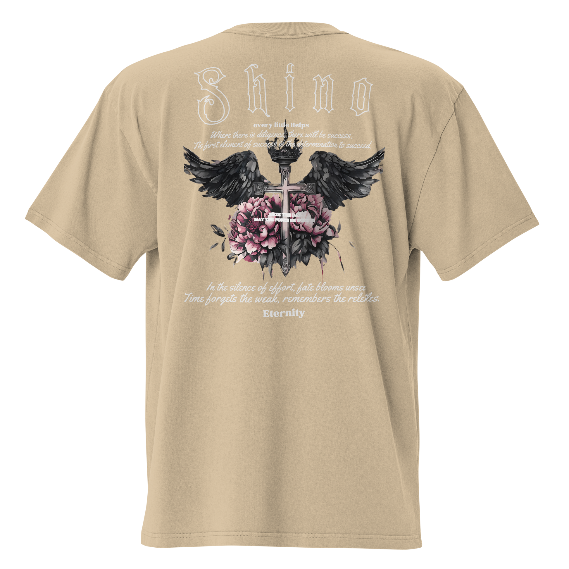 T-shirt Oversize “Eternauts” - Faded Black, Stile Gotico - Nexore