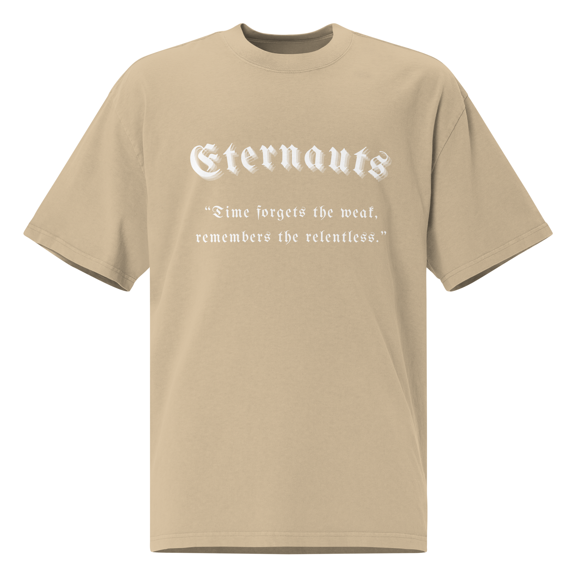 T-shirt Oversize “Eternauts” - Faded Black, Stile Gotico - Nexore